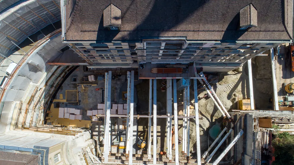 Image aérienne du chantier (Photo:©Nicolas Repond)